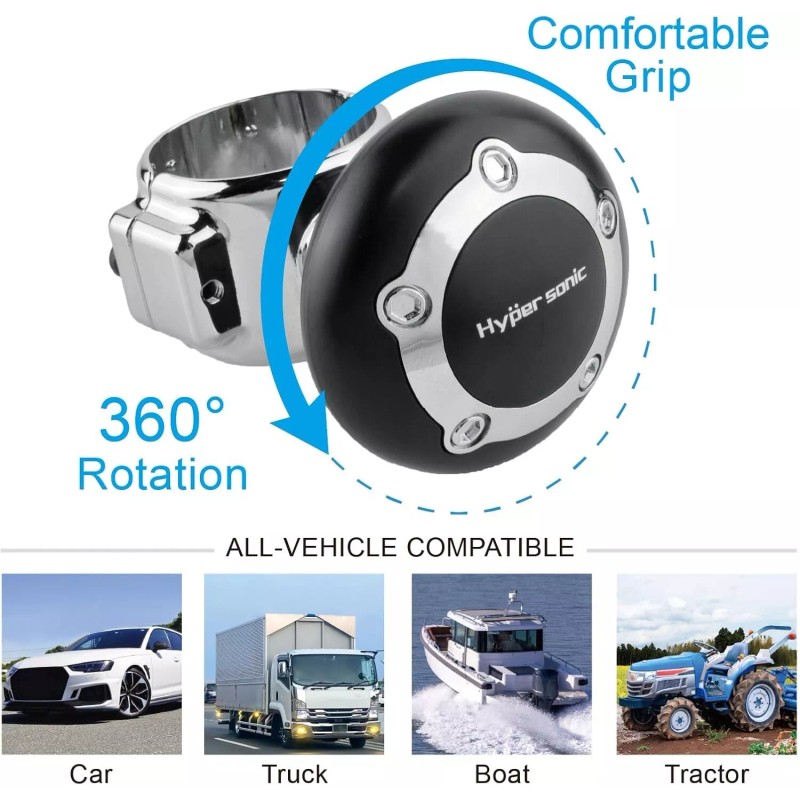 Universal Large Steering Wheel Knob Spinners for Car Truck Tractor