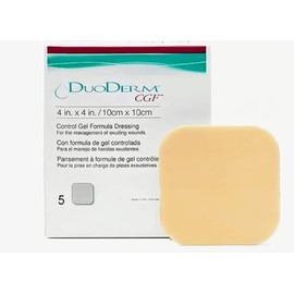 CGF DUODERM Parche Hidrocoloide para Heridas Exudantes, 10 x 10 cm, 5 Piezas