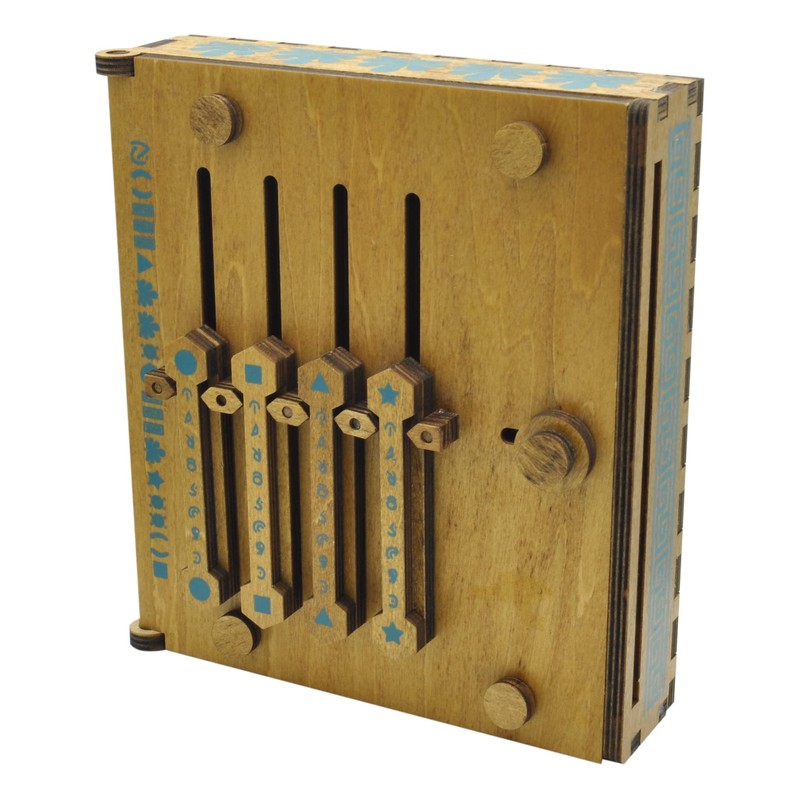 Project Genius: True Genius - Caesar's Codex, Wood Brainteaser Puzzle,