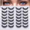 Newcally Newcally Lashes False Eyelashes Natural Fluffy Light Volume Faux