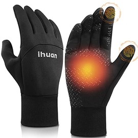Winter Gloves for Men and Women - Waterproof Warm Glove for Cold Weather, Thermal Gloves with Touch Screen Finger for Workout, Running, Cycling, Bike