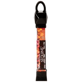 Darice SEQ509D Sequin Glitter, Bright Orange Square