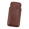 Leather Cigar Case Portable 3 Finger Cigar Humidor Carrying Case