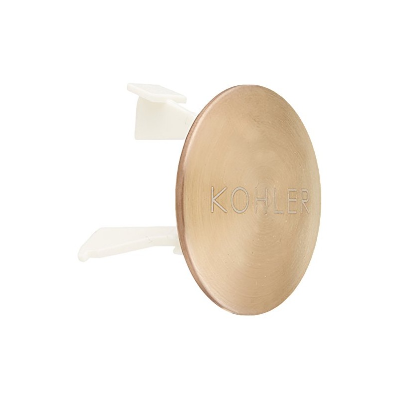 KOHLER Overflow Cap for Iron Plains Bathroom Sinks, Vibrant Brushed