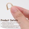 Murtenze 8PCS Tiny D-Key Ring with Screw Shackle for Car