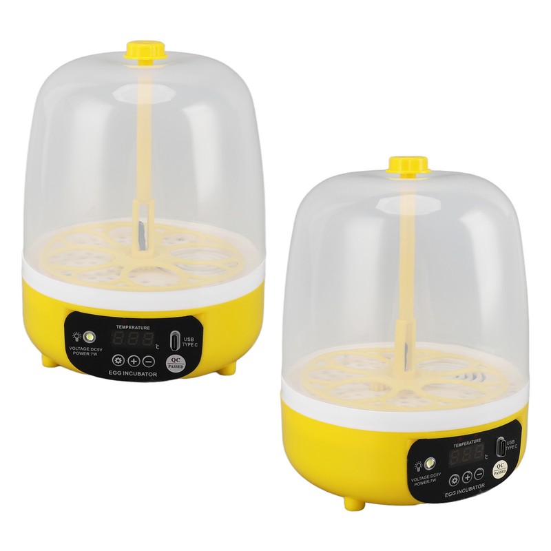 4 Eggs Incubator Temperature Humidity Control Visual Low Noise Energy