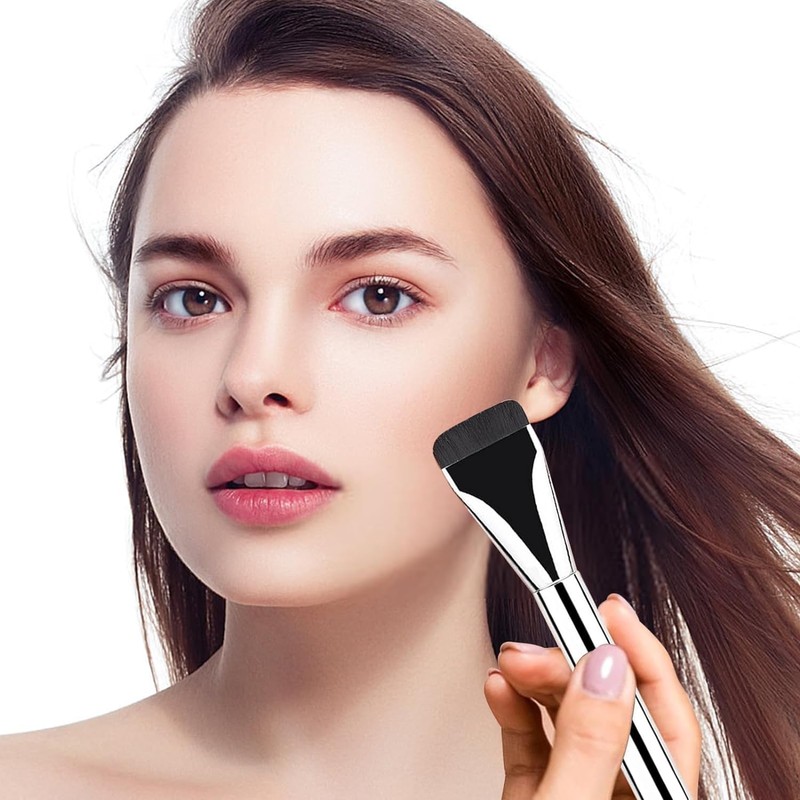 HASAGEI Ultra Thin Foundation Brush, Foundation Make-up Pinsel, Flat Top
