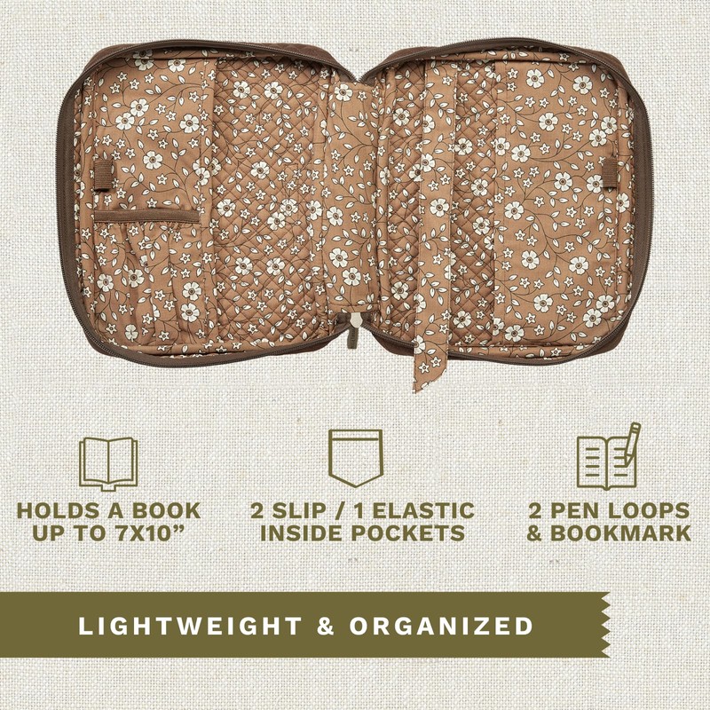 Bella Taylor Quilted Bible Cover for Women - Large Study