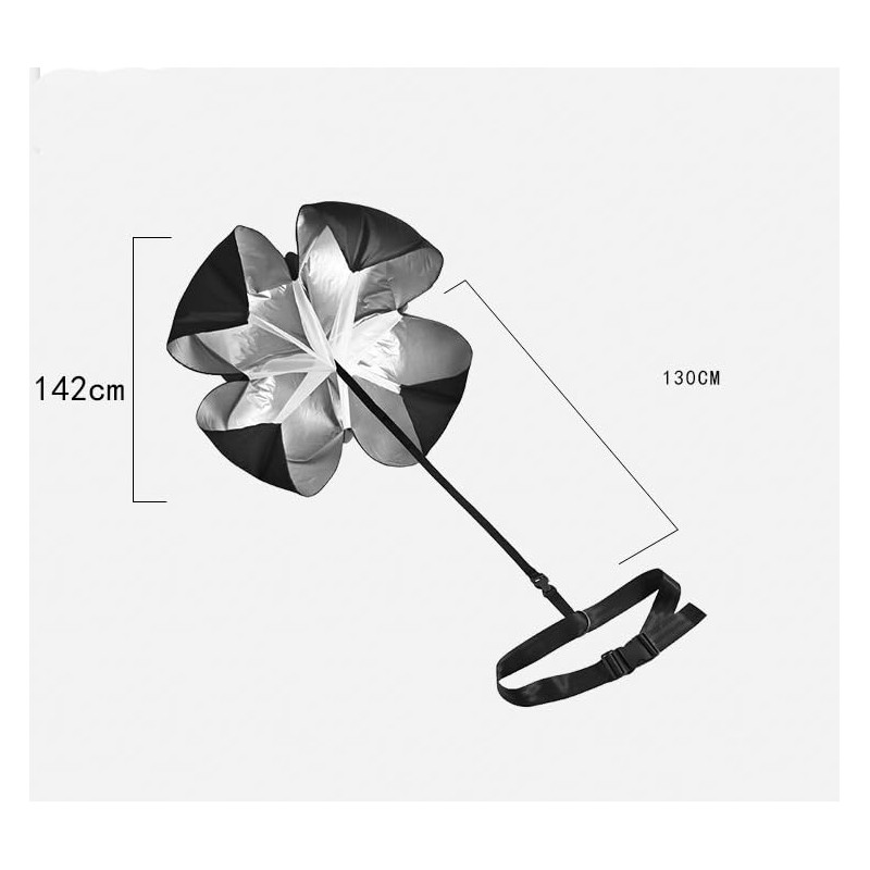Resistance Parachute Running Speed Parachute Speed with Adjustable Strap, Speed