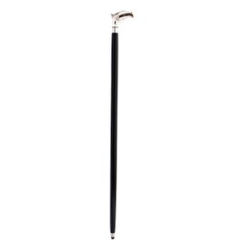 Unisex Portable & Foldable Walking Stick Sheesham Wood Walking Stick Brass Handle Eagle Design 37 inch Size for All Age Group Brass Handle in Silver Tone Black Wood Unisex Canes