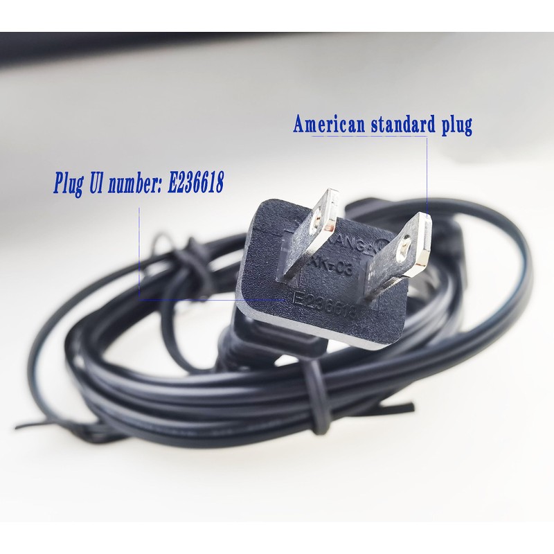 HBFBZM 6Feet Lamp Cord with Switch On Off, 6Ft 18AWG