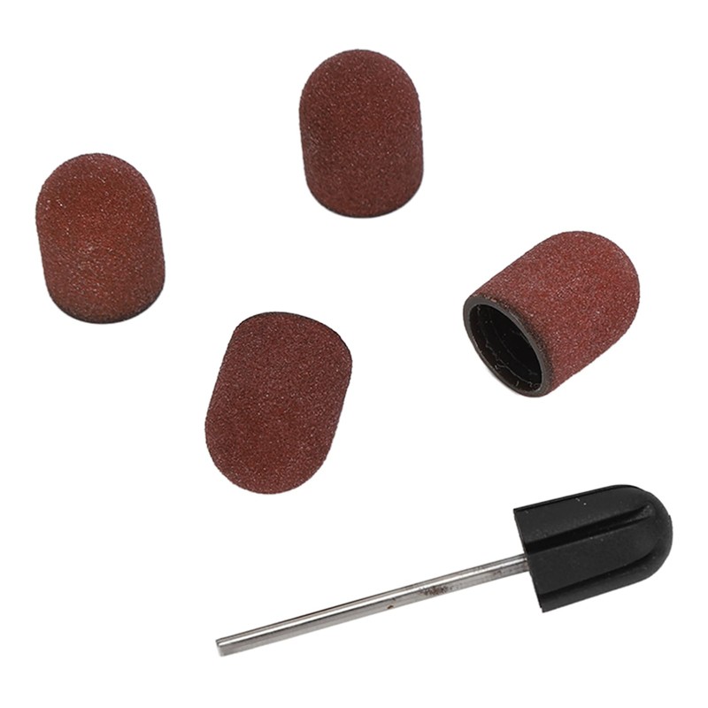 50 Pieces 180# Nail Art Sanding Cap, Nail Drill Polishing