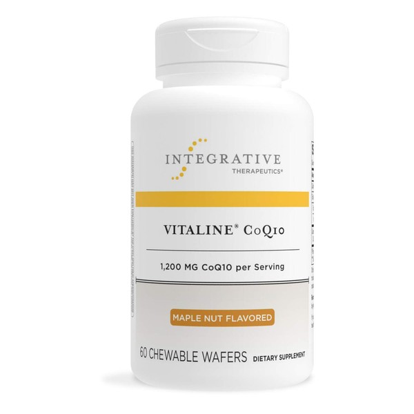 Integrative Therapeutics - Vitaline CoQ10 - 1,200 mg CoQ10 per Serving - Supports Heart & Brain Health - Maple Nut Flavor - 60 Chewable Wafers