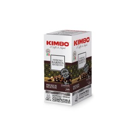 KIMBO - Barista Espresso Ristretto Coffee Capsules, Intensity 12/Strong Dark Roast, Pack of 4 Boxes of 30 Capsules - Compatible with Nespresso
