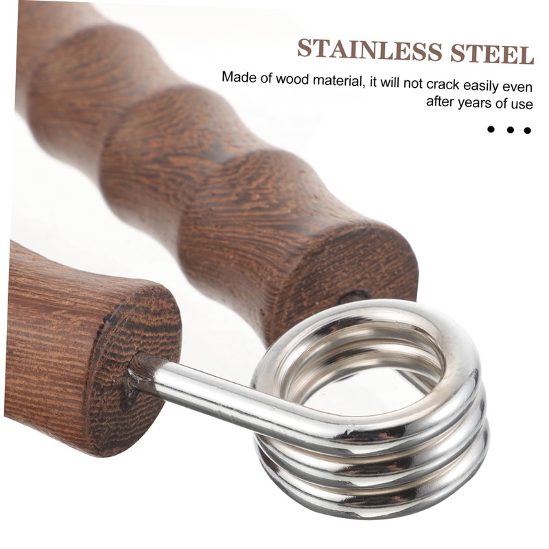 Abaodam 1 Pair Heavy Strength Wooden Finger Exerciser Durable Hand