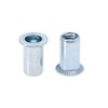 M4 Blind Rivet Nuts, Countersunk Head, Grooved Round Body, Open-Ended