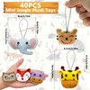 40 PCS Mini Jungle Animal Plush Toys Set Cute Small