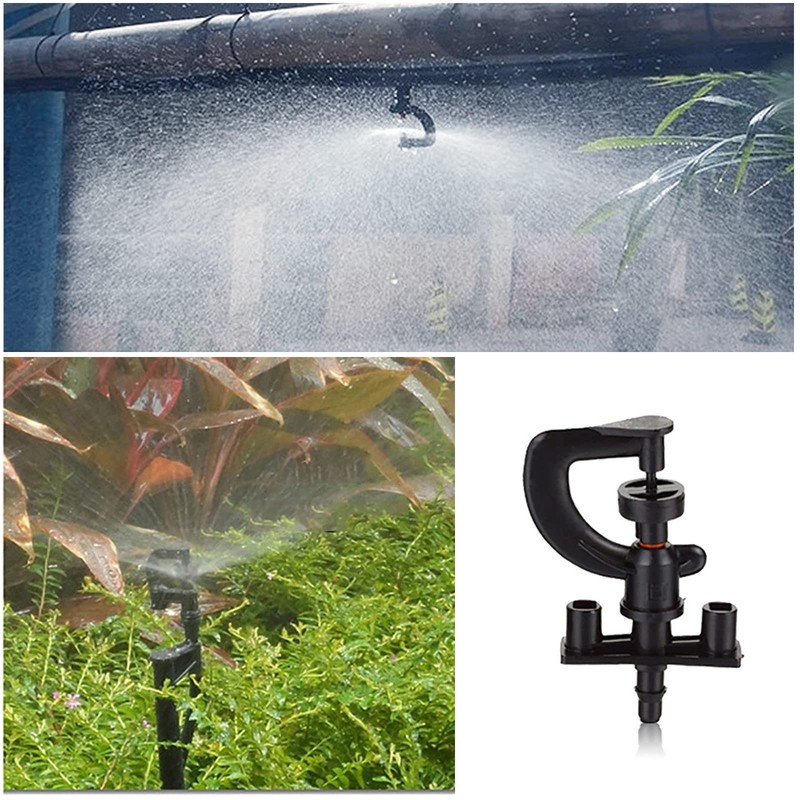 Sprinkler Heads Nozzles Garden Irrigation Sprinkler Rotating Refraction Adjustable Micro