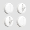 Rocktex 4 PCS One Touch Hooks - Self Adhesive Wall Mounted Hooks Heavy Duty 4.4 lbs, No-Drill Easy Install, Stylish Folding Wall Hangers for Hanging Coat, Clothes, Hats, Backpacks, Towels or Keys