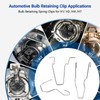 TEANTECH Bulb Retaining Spring Clips for H1/ H3 /H4 /H7-12