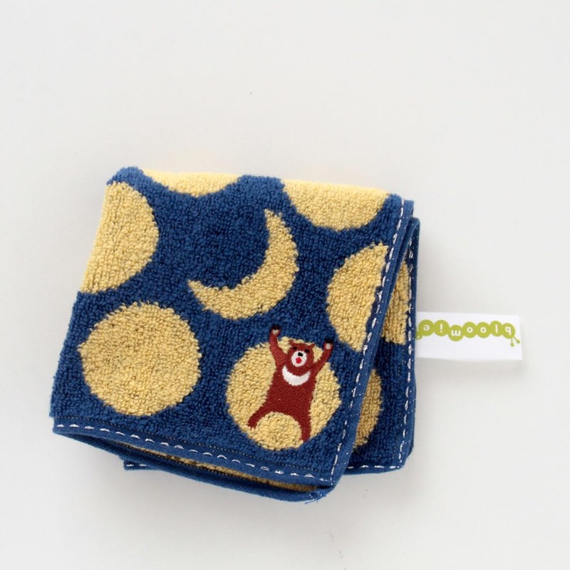 Blooming 000541-0004-01 Bear Blue Meads Children's Children's Towel Handkerchief Towel
