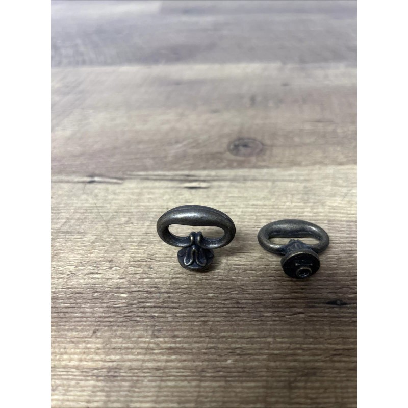2 Mock Key Knob Antique Brass (NO SREW INCLUDED)