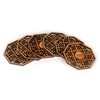 6PCS Bamboo Coaster Teacup Mat AntiScald Heat Insulation Pad Tea