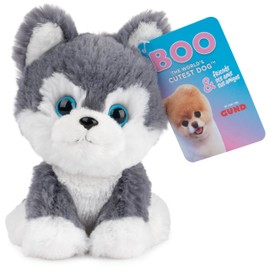 GUND Boo, The World’s Cutest Dog, Boo & Friends Collection Husky Puppy, Stuffed Animal for Ages 1 and Up, 5”