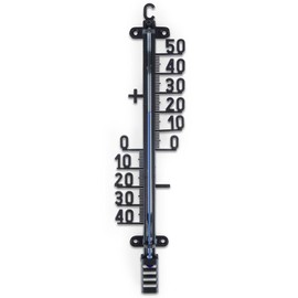 Außenthermometer Innenthermometer Zimmerthermometer Thermometer schwarz 25 cm