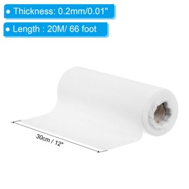 PATIKIL 12" x 66' Fiberglass Cloth Tape 1 Piece Polyester Fiberglass Mesh Tape Drywall Tape Polyester Fiber Tape Waterproof White 2.3oz (65g) 0.2mm for Roof Shower Wall Tile Boat