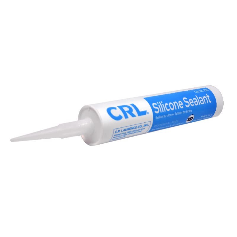 Clear CRL 33S Silicone One-Component Construction Sealant Glass Aluminum Stainless