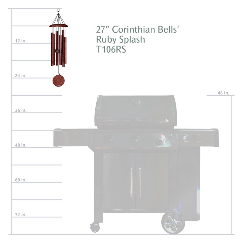 Corinthian Bells by Wind River - 27 inch Ruby Splash