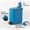 Cesun Small Bathroom Trash Can with Lid Soft Close, Step