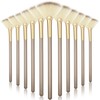 Ziliny 12 Pcs Soft Facial Fan Brush Blush Makeup Brush