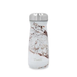 S'well Traveler Drinks Bottle, Calacatta Gold, 470 ml, Vacuum-Insulated Travel Bottle Keeps Drinks Cold and Hot - BPA-Free Stainless Steel Water Bottle