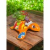 Handmade Talavera Turtle Planter | 9.5” Vibrant Mexican Pottery for