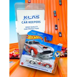 Hot Wheels Aston Martin DB4GT High-Speed Edition (Metal and Red) 5/5 Muscle Mania - 2024-219/250 (Short Card) - includes a KLAS Car Keeper Protector Case - HRY86