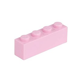 Lote de 500 Ladrillos de construcción (4 x 1), Color Rosa                                                                                             