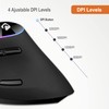 J-Tech Digital Ergonomic Mouse with Wireless Connection, Removable Palm Rest,