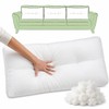 3 Packs Sofa Back Cushion Replacement, 3D Polyester Fiber Filled