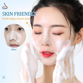 Frcolor Cotton Lotion Ded, 200 Pieces, Nose and Chin, Pore Pack, Care, T-Zone, Partial Pack, 100% Natural Cotton, 100 Cotton for Nose + 100 Cotton for Chin, Storage Box Included