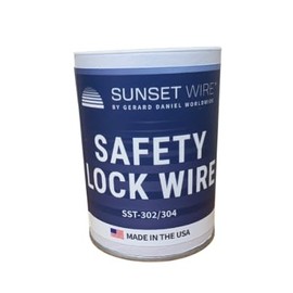 Sunset Wire Safety Lock Wire - T302/304 Stainless Steel Safety Wire for Aviation, Automotive, Industrial Use - 1lb Dispenser Can - Made in USA (0.040 in)