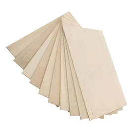 KONTONTY 10pcs Basswood Sheets for Crafts Rectangle Wooden Slices Unfinished Wood Planks DIY Wood Planks Basswood Sheets Material