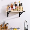 CYH Black Shelf Brackets - 8 Pack Triangle Shelving Brackets