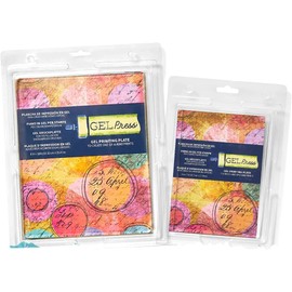 Gel Press Monoprinting Print Plates – 8” X 10” + 5” X 7” Gel Plate Value Pack - Printmaking Supplies - Reusable Gel Printing Plates for Press Art for Card Making, Scrapbooking, Arts and Crafts