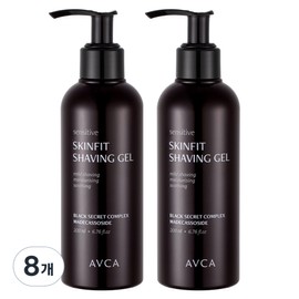 Abka Sensitive Skin Fit Shaving Gel, 8, 200ml / 아브카 센서티브 스킨핏 쉐이빙 젤, 8개, 200ml