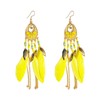 Western-style Bohemian feather pendant earrings (1)
