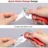 Folding Box Cutter Heavy Duty Utility Knife, Razor Knife, Lightweight