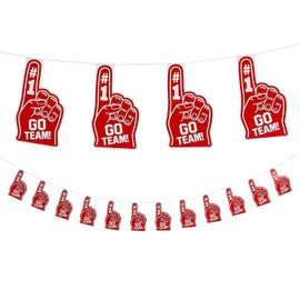 Red Go Team Finger Garland