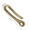 RDEXP Golden Solid Brass U Hook Key Chain Belt Wallet